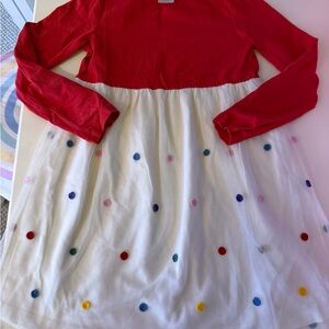 Hanna Andersson Red and White Polka Dot Kids Dress